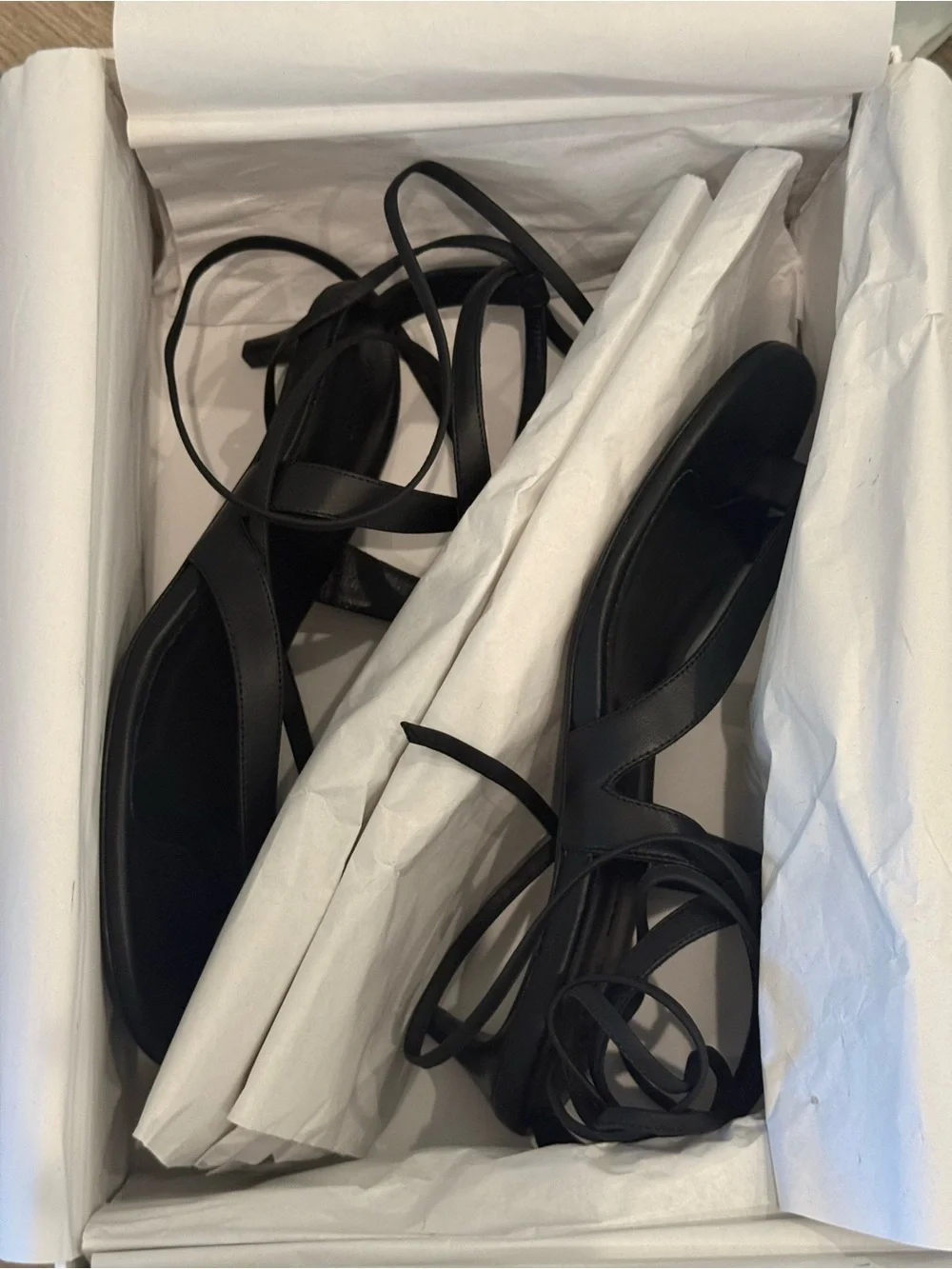 KHAITE Aimee Strappy Sandal Heels (never worn)